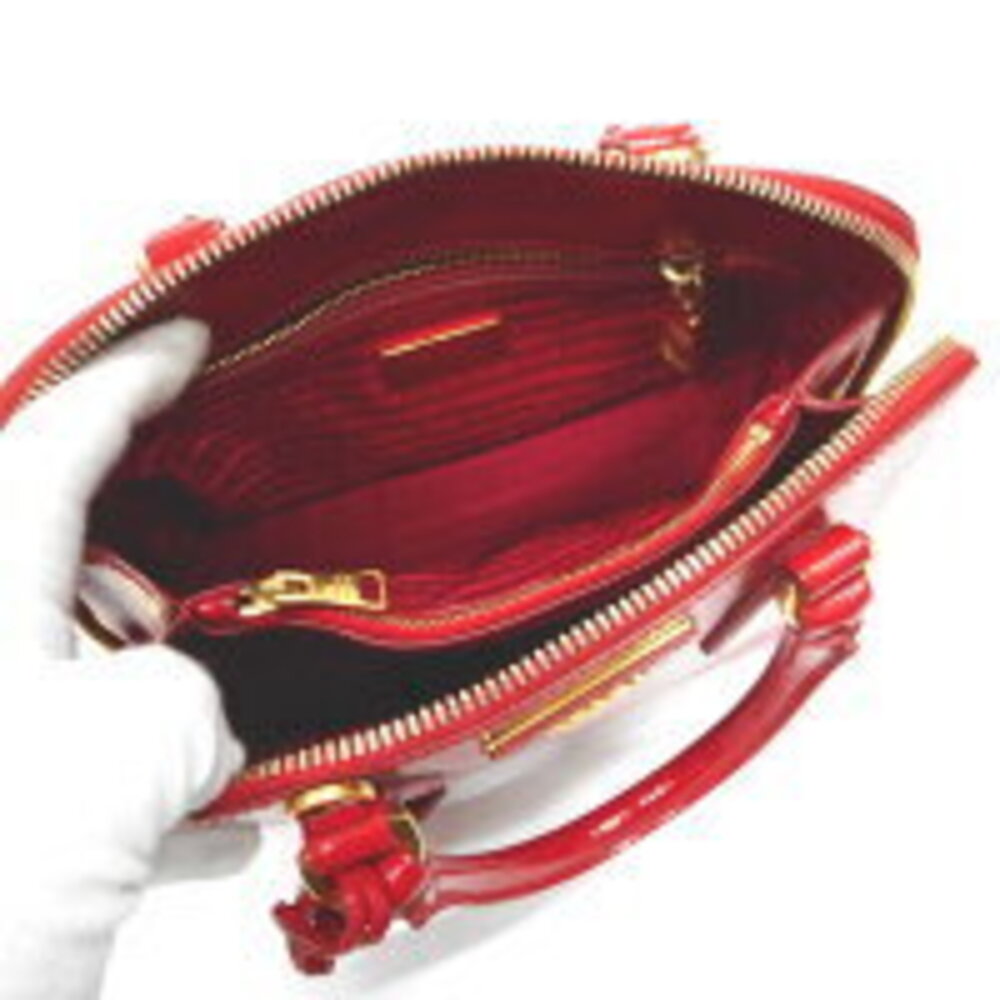 Prada Handbag Saffiano Leather Red - Picture 10 of 10